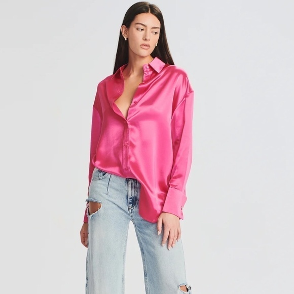 SER.O.YA Mel Top In Hot Pink - Picture 2 of 6